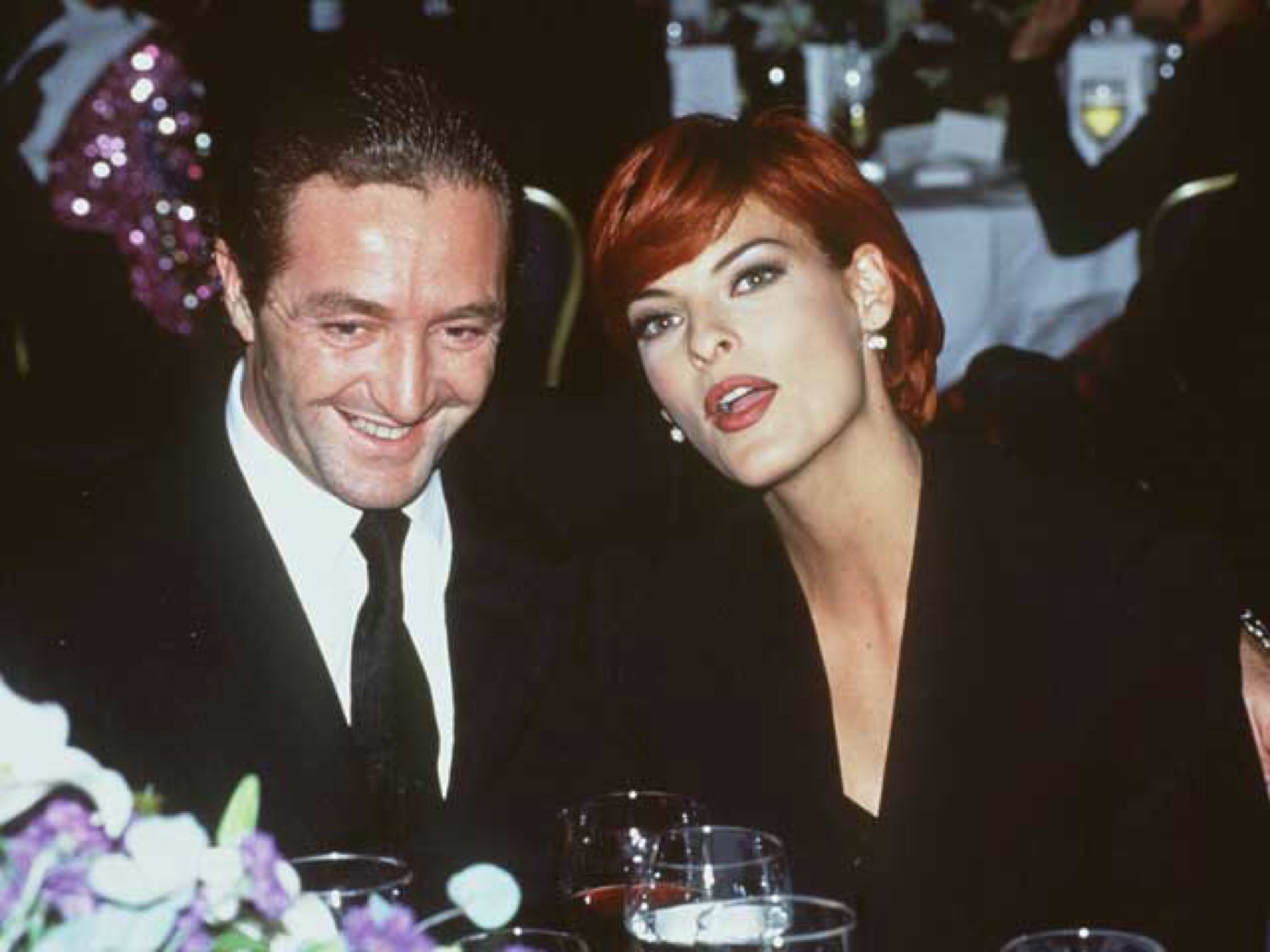 Linda Evangelista y Gérald Marie