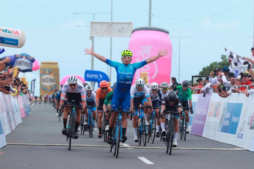 Luis Chía es el primer líder de la Vuelta a Colombia/ El Colombiano 