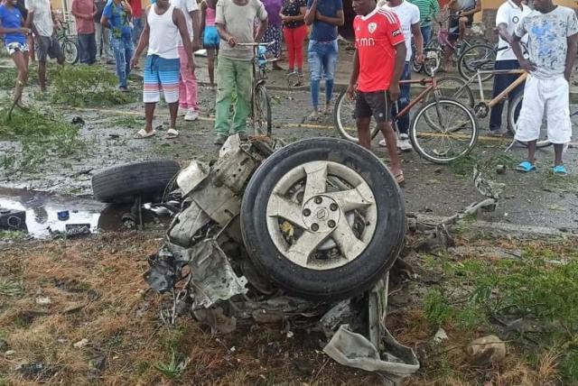 Carro bomba explotó cerca a la iglesia del municipio de Padilla, Cauca / Foto: Suministrada