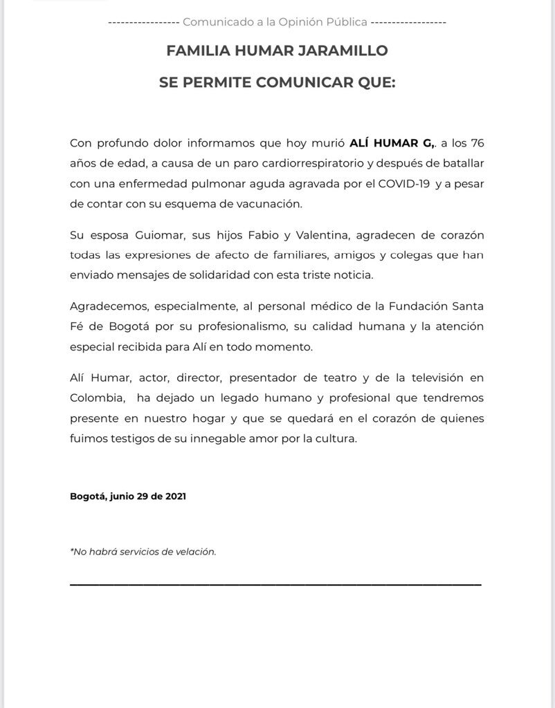 Comunicado