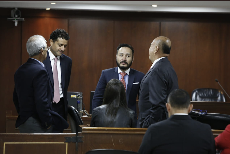 Francisco y Catalina Uribe Noguera en audiencia