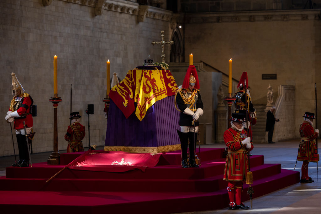 Isabel II en Westminster Hall