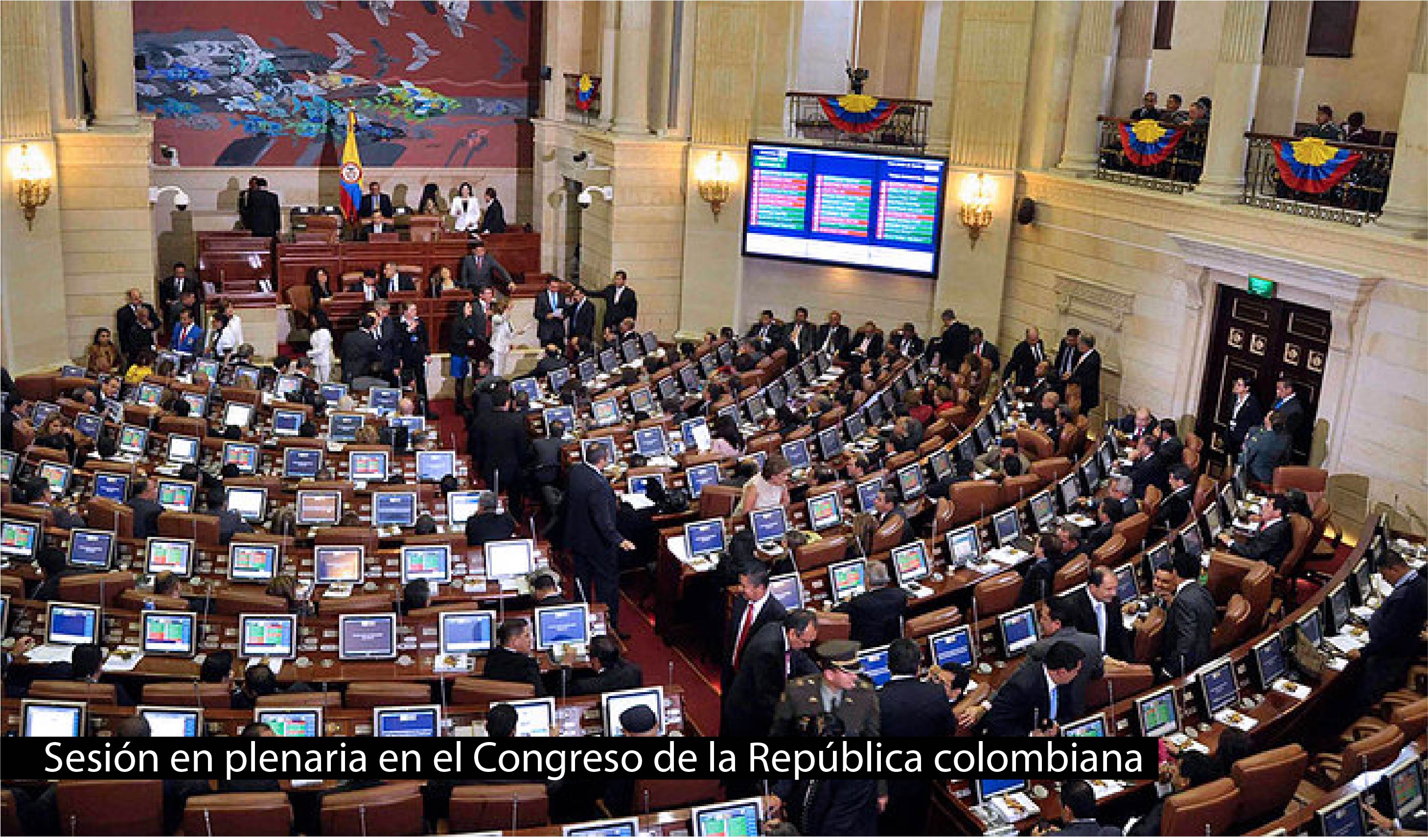 Sesión en el congreso