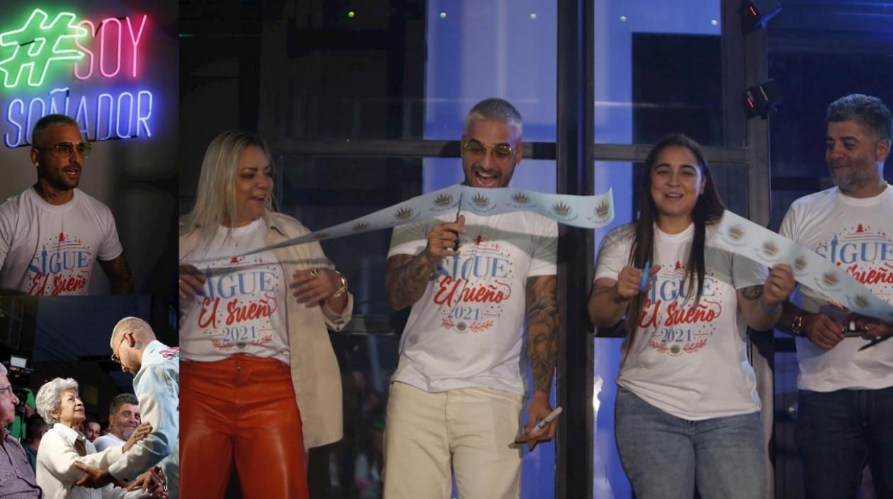 Familia de Maluma estuvo en la inauguración de la fundación acompañando al artista/Zona Cero