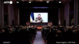 Zelensky fue recibido con ovación en pie por el Congreso de Estados Unidos