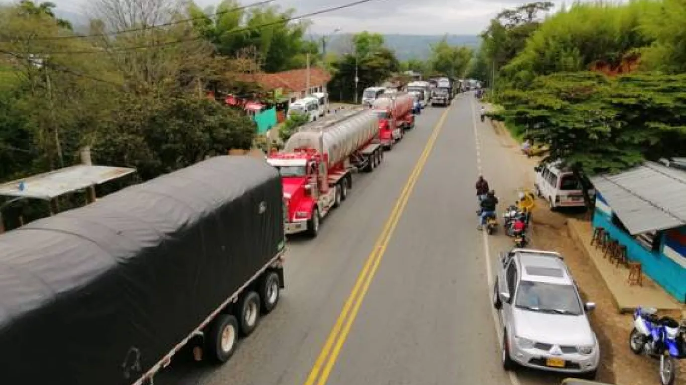 Vía panamericana caldonó