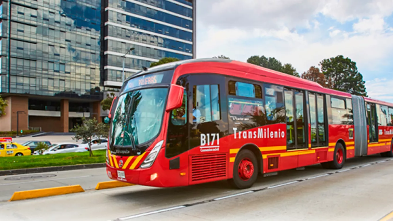 Transmilenio de la capital de Colombia