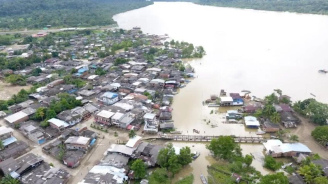 Ola invernal en Alto Baudó, Chocó dejan una menor fallecida y 153 viviendas destruidas