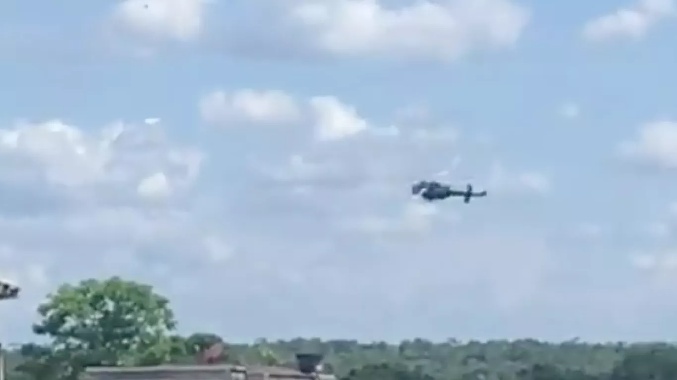 Helicóptero del Ejército cayó