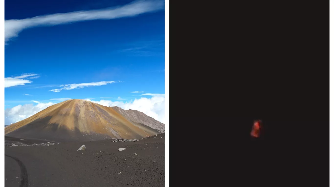 LUZ ROJA EN EL NEVADO DEL RUIZ 1