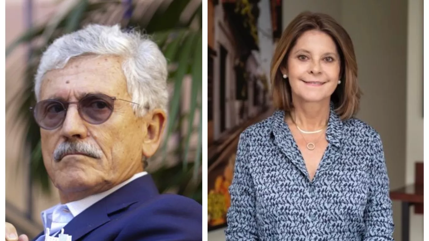 Massimo D'Alema y Marta Lucía Ramírez