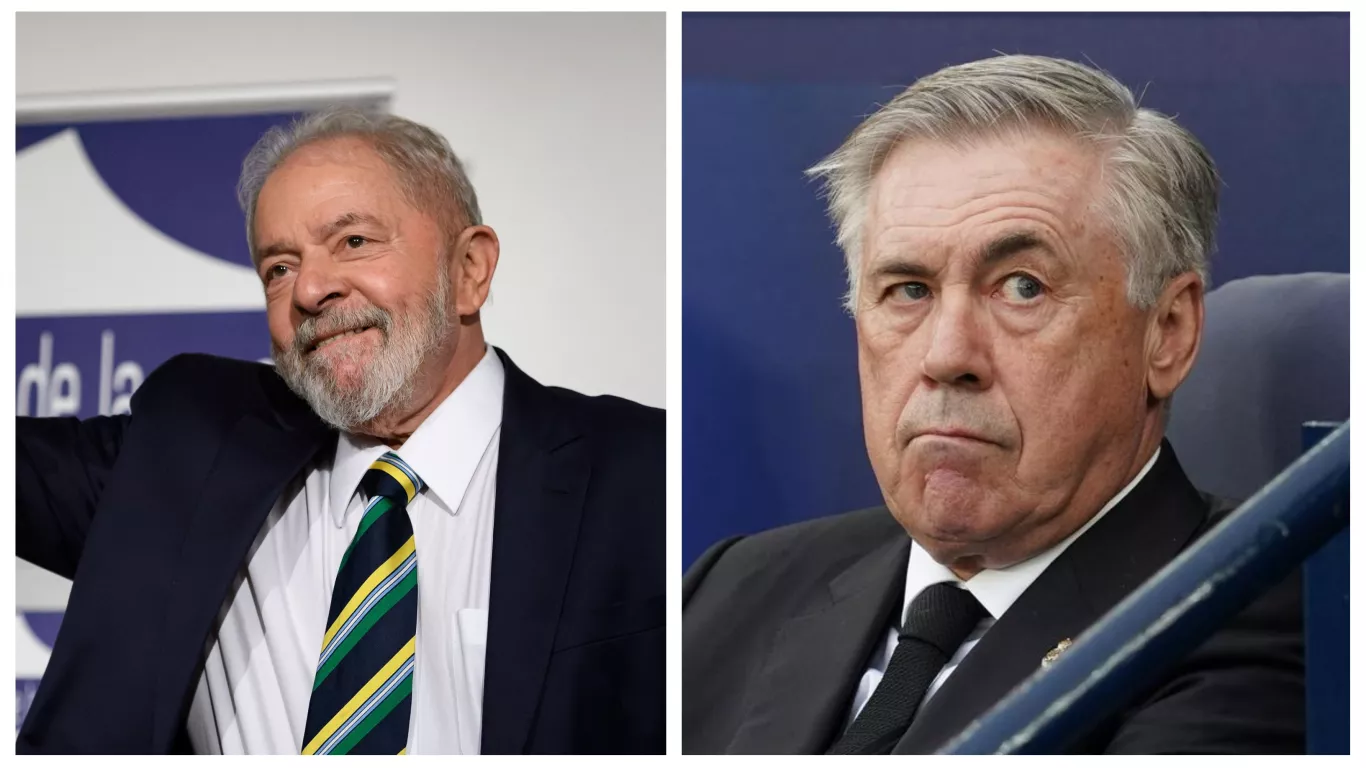 Lula y Carlo Ancelotti