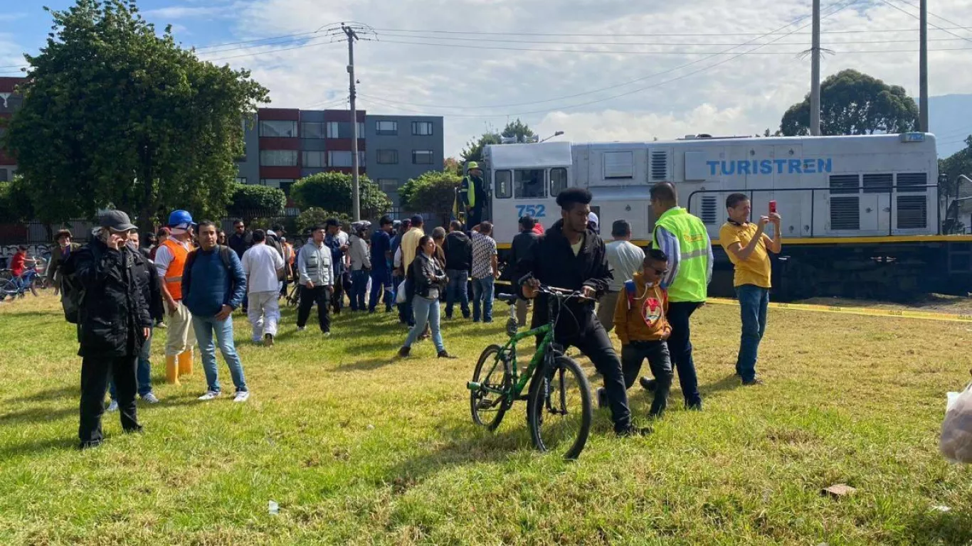 Accidente Tren de la Sabana en Bogotá