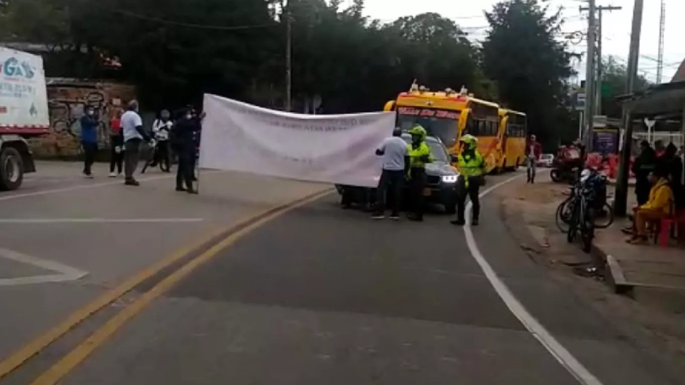 manifestación choachí nuevo peaje